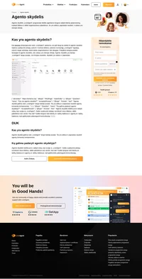 Agento skydelis yra „LiveAgent“ užduočių juosta. Čia rasite prietaisų skydelį, logotipą, galėsite tvarkyti bilietus, redaguoti ir dar daugiau.