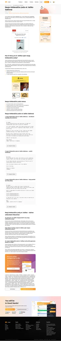 Įspėkite savo skaitytojus apie naują turinį savo svetainėje naudodami naujo tinklaraščio įrašų el. laiškų šablonus. Padarykite juos interaktyvius ar paprastus – tai priklauso nuo jūsų!