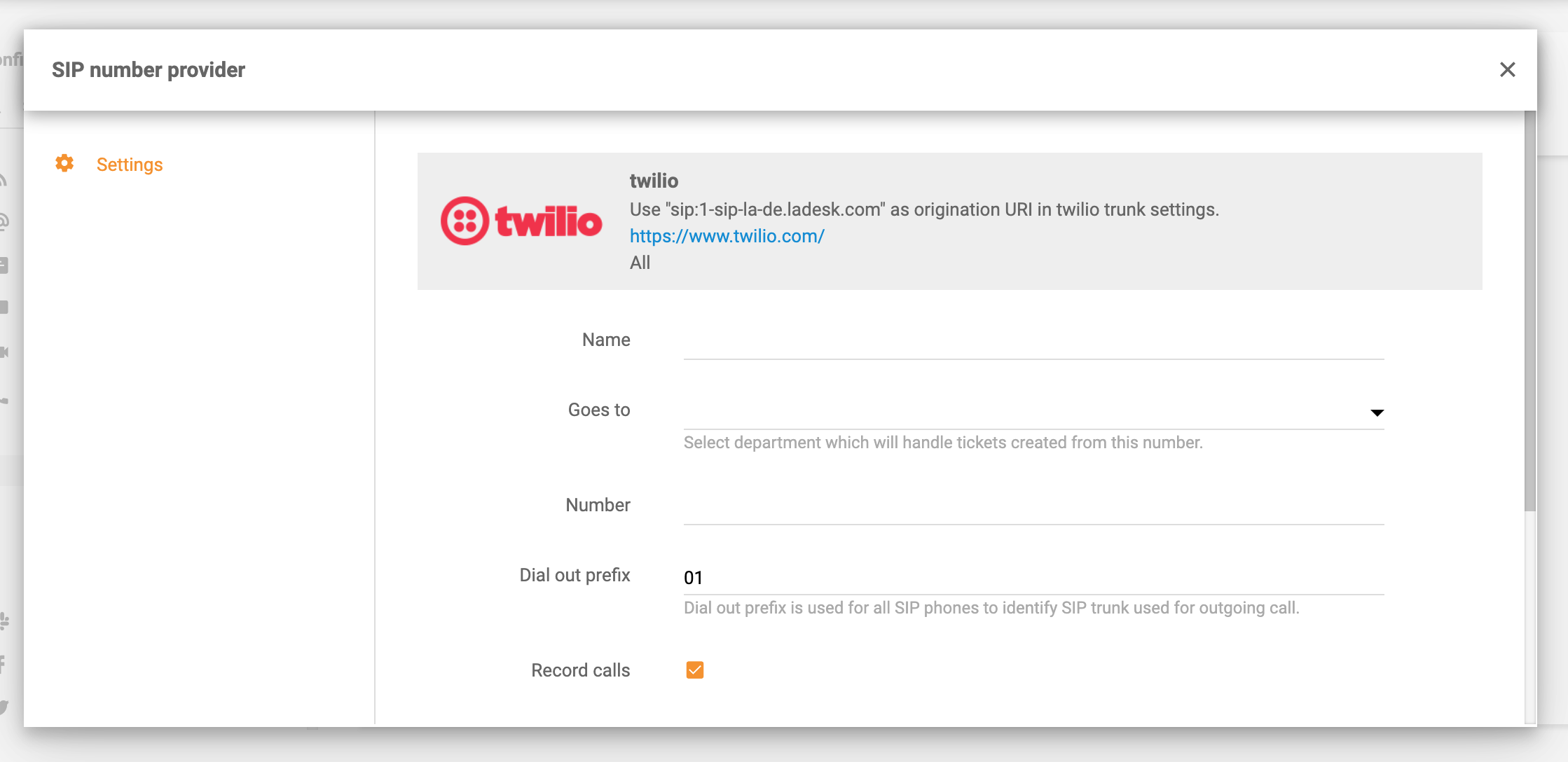 VOIP-LiveAgent-Twilio-integration