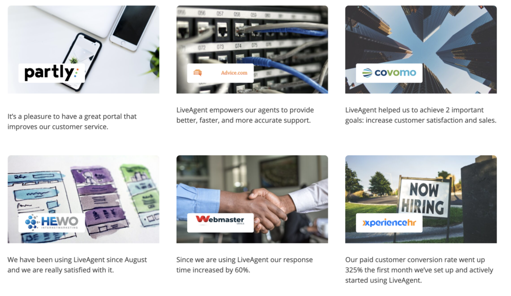 „LiveAgent“ atvejų analizė