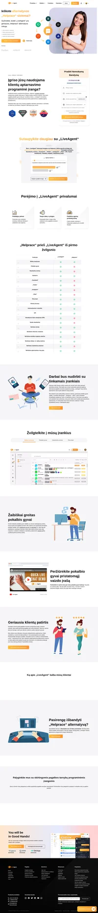 Ieškote alternatyvos „Helprace“ programai? Ar jau žinote „LiveAgent“? Pažvelkite į privalumus ir sužinokite, kodėl „LiveAgent“ yra geresnis pasirinkimas.