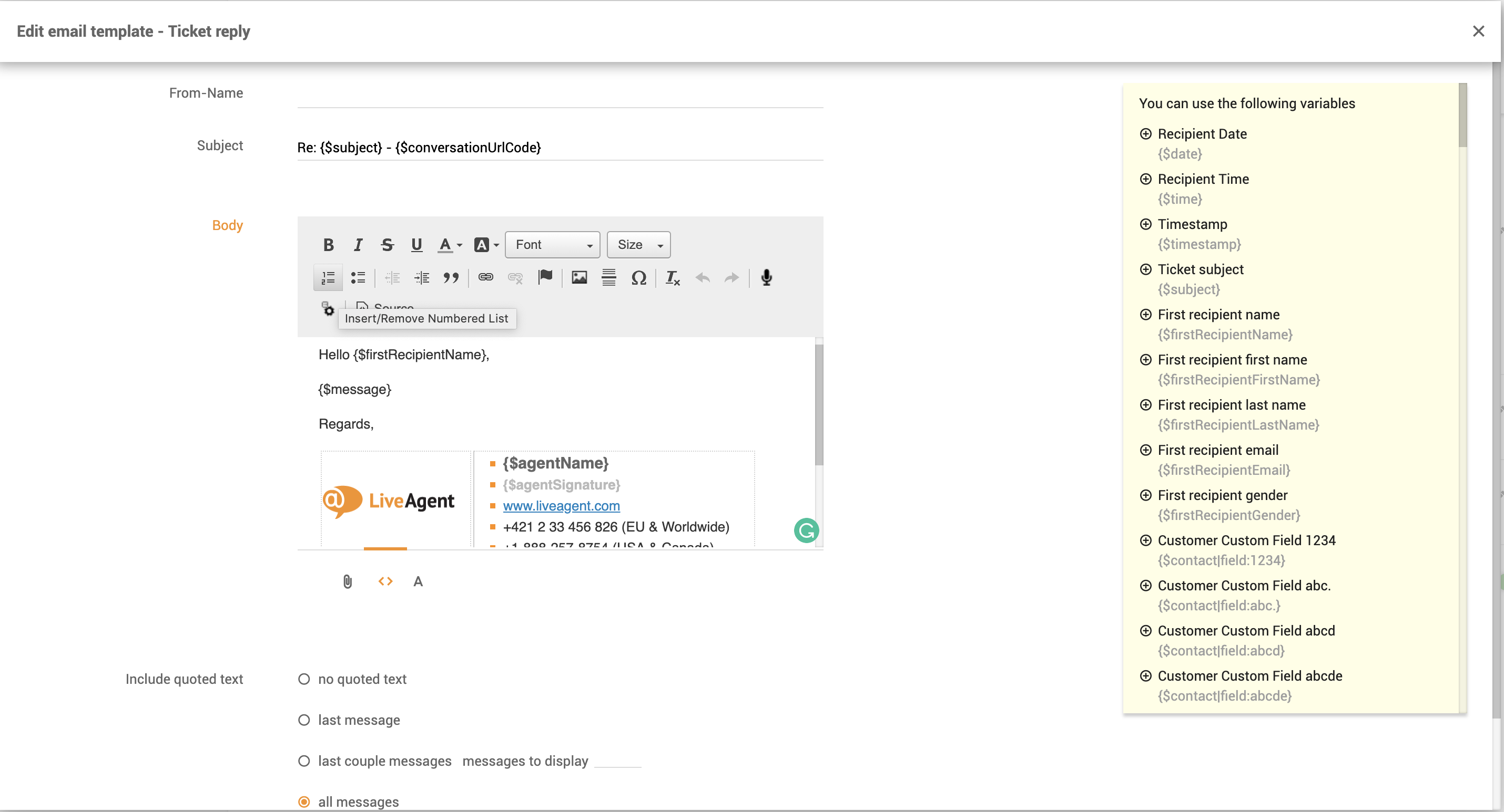 El. laiškų šablonų pritaikymas
