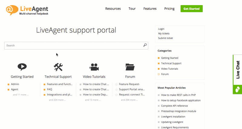 ticketing-system-best-practices-Self-service-LiveAgent
