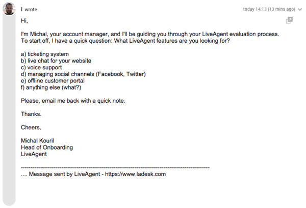 Pirmasis el. laiškas