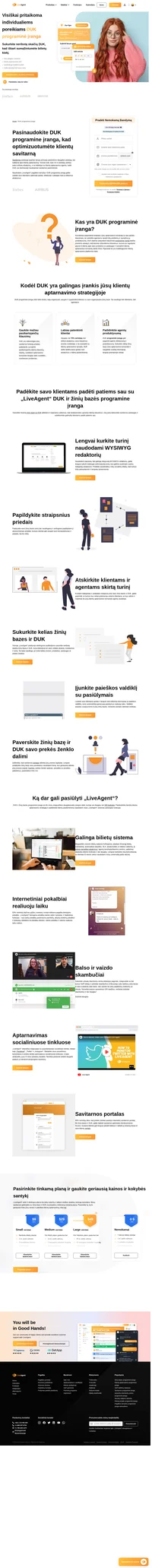 Suteikite savo klientams galimybę rasti atsakymus, kuriie jiems reikalingi, naudojantis savitarnos paslaugomis. „LiveAgent“ DUK programinė įranga leidžia jums sukurti puikius klientų portalus.