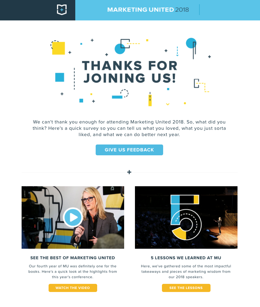 rinkodaros padalinio el. laiško po renginio pavyzdys