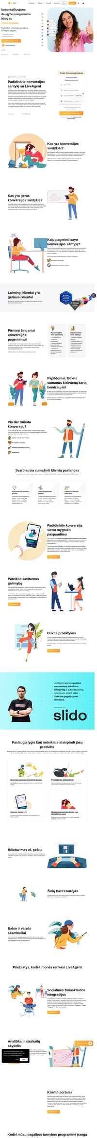 Padidinkite konversijos santykį pagerinę klientų aptarnavimo strategiją, tokią kaip internetinių pokalbių pritaikymas ir pagalbos teikimas realiuoju laiku.