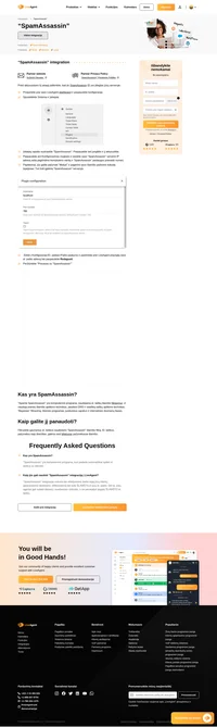 Su LiveAgent skirta "SpamAssassin" integracija, Šlamštas nebekels problemų. Palaikykite savo bilietus be brukalo ir tvarką savo pagalbos tarnyboje.