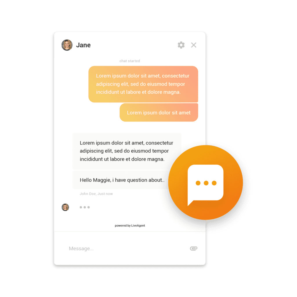 Pokalbių valdiklis svetainei - „LiveAgent“