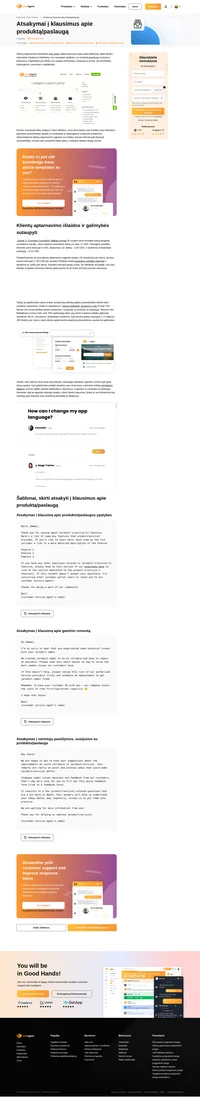 „LiveAgent“ sukūrė nemokamus, paruoštus naudoti el. laiškų šablonus, skirtus bet kuriai įmonei ar asmeniui, kurie atsako į su produktu/paslauga susijusius klausimus.