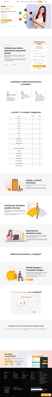 Norite geresnio aptarnavimo skambučiais? Išbandykite „LiveAgent“, kuris gali daug daugiau nei tik skambinti. Sužinokite apie „LiveAgent“ pagalbos centro pranašumus ir pagrindines savybes.